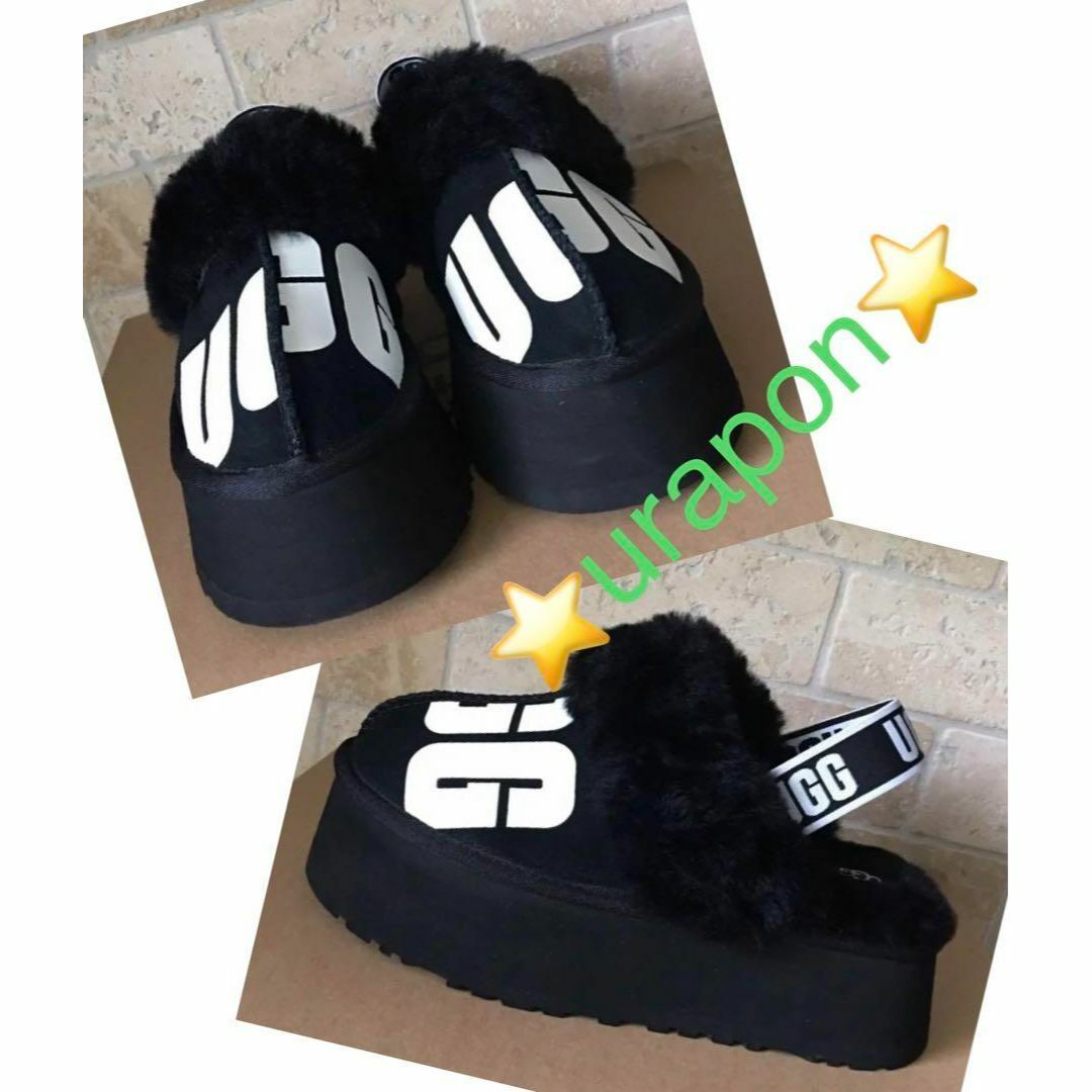 UGG(アグ)の完売しました。。。✨22✨超美品✨でかロゴ✨UGG✨FUNKETTE CHOPD レディースの靴/シューズ(サンダル)の商品写真