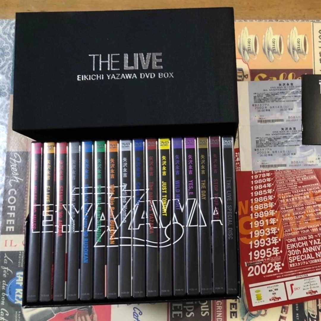 一度も落とした事も無く★美品★ 矢沢永吉 DVD BOX「THE LIVE」全17枚組