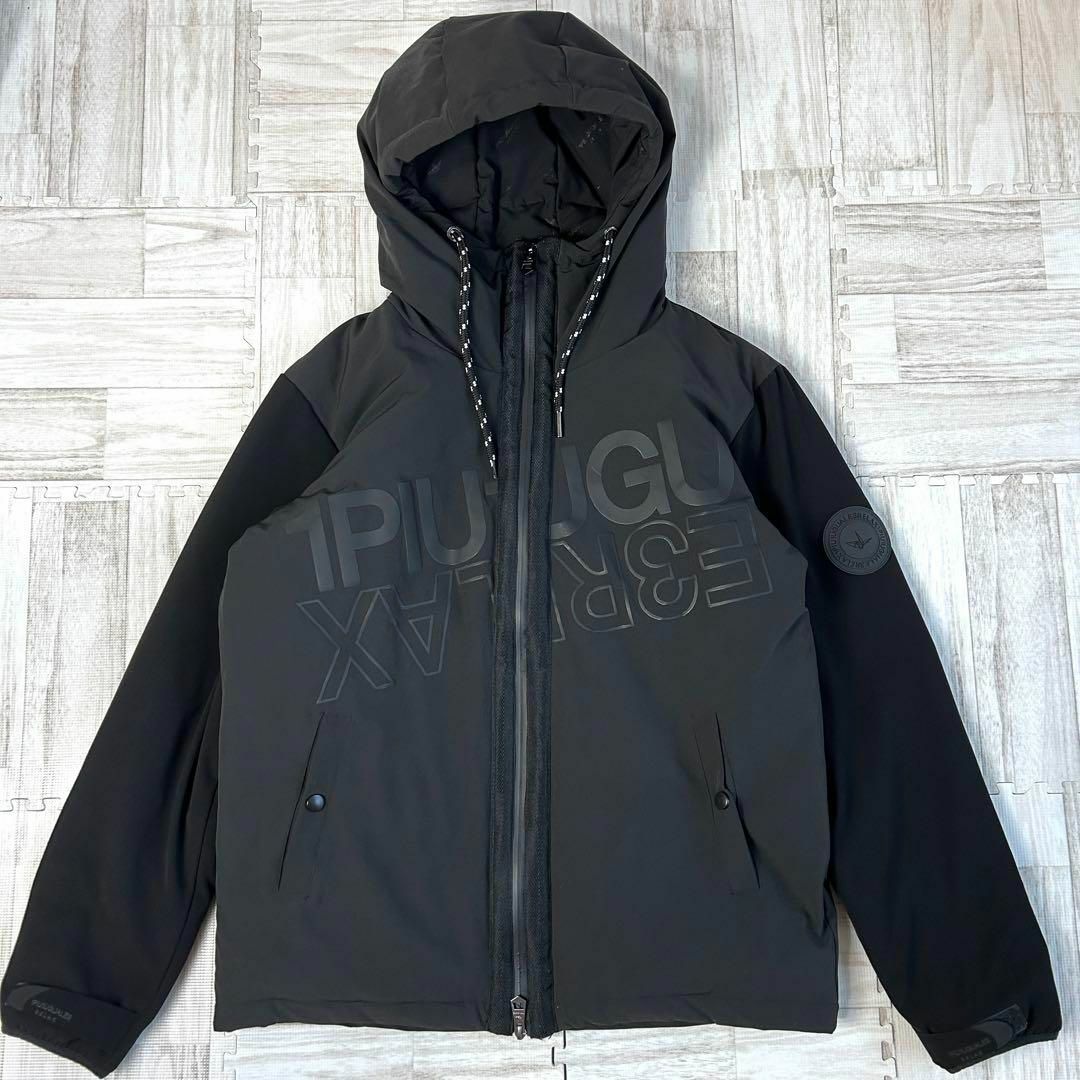 美品 1piu1uguale3 relax ■ ダウンジャケット 総ロゴ XL