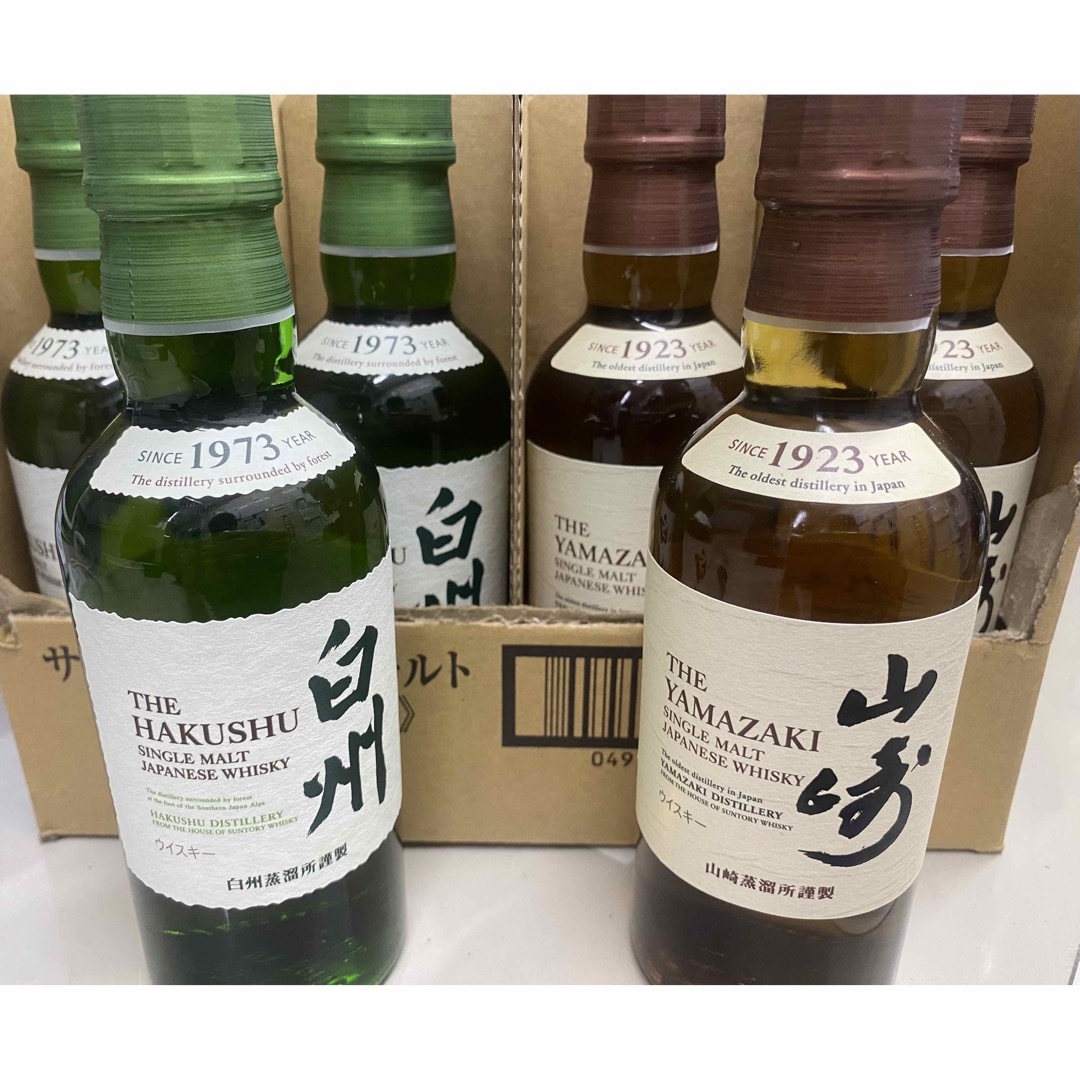 山崎　白州　ウィスキー　180ml 6本セット