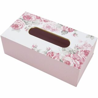 【色: ピンク】ロイヤルアーデン ルーシー ティッシュBOXケース 70609 (ティッシュボックス)