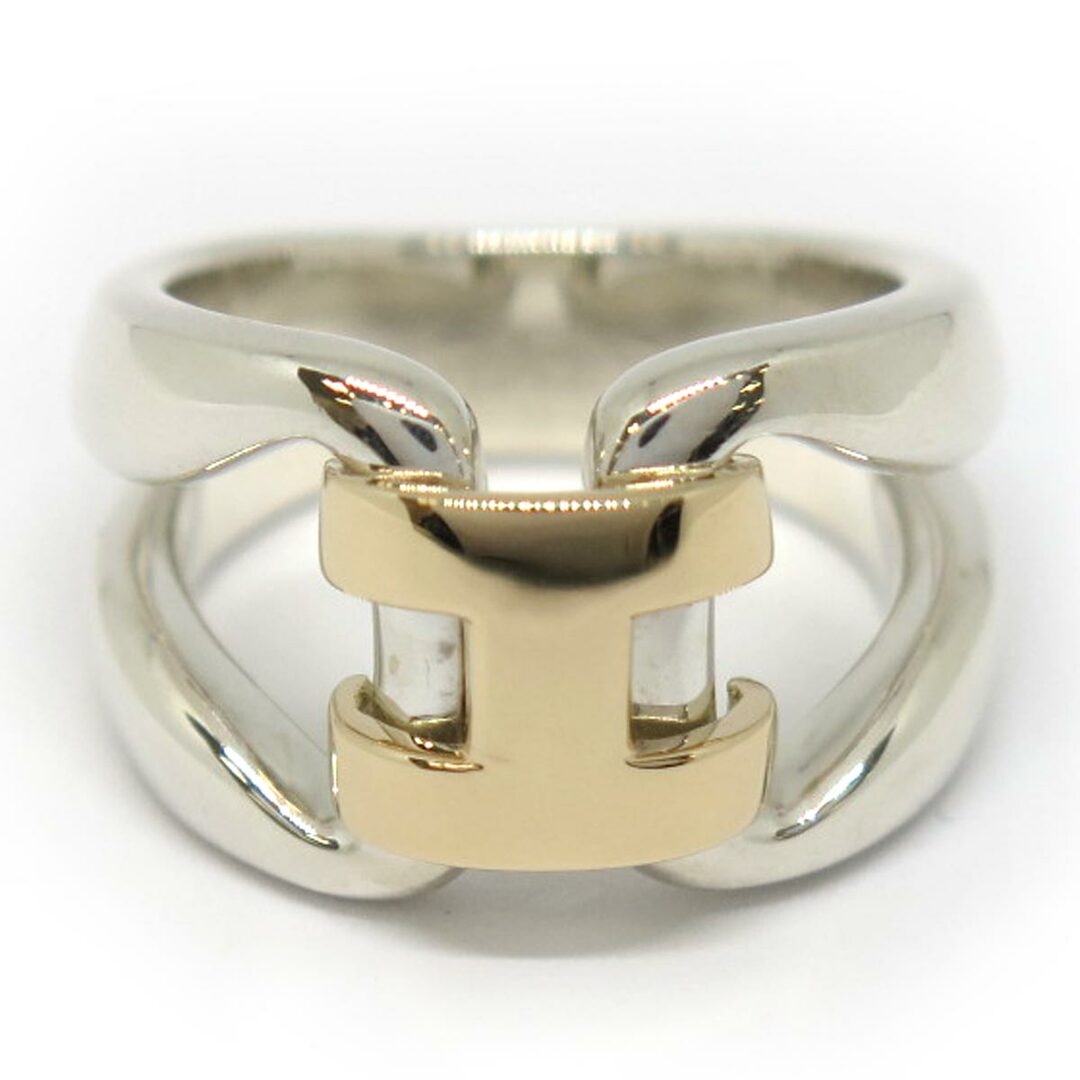 Hermes - 【中古】HERMES エルメス SV925/K18YG ヒストリー リング ry
