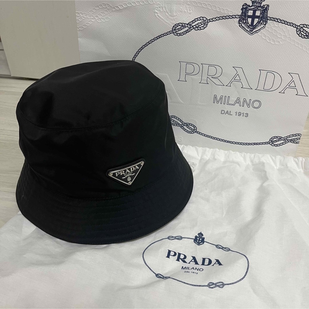 値下げ中！PRADA テリークロスバケットハット