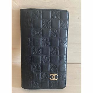 シャネル(CHANEL)のシャネル CHANEL レザー 長財布 ココマーク 小銭入れ ブラック(財布)