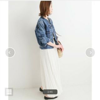 IENA - 新品 イエナ リメイクタックデニムブルゾン ノーカラー