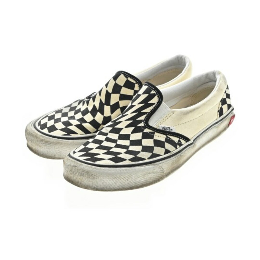 VANS - VANS バンズ スニーカー 27cm アイボリー系x黒(総柄) 【古着 ...