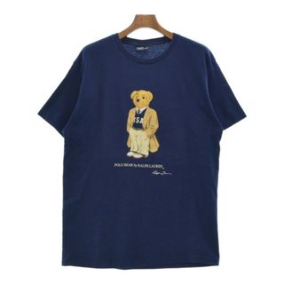 ポロラルフローレン(POLO RALPH LAUREN)のPolo Ralph Lauren Tシャツ・カットソー M 紺xベージュ 【古着】【中古】(Tシャツ/カットソー(半袖/袖なし))