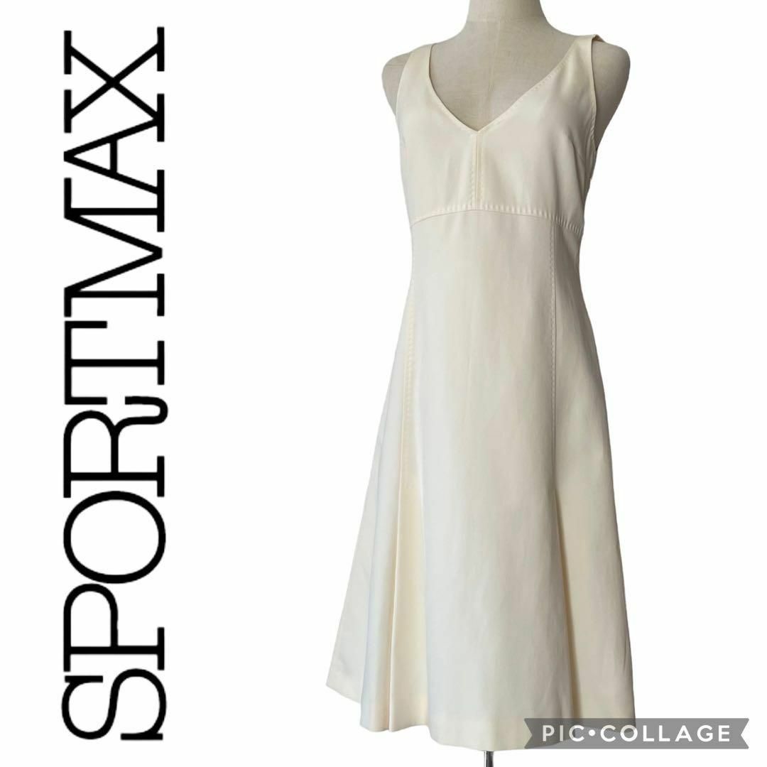 SPORTMAX★マックスマーラ★ボックスプリーツワンピース★Lサイズ