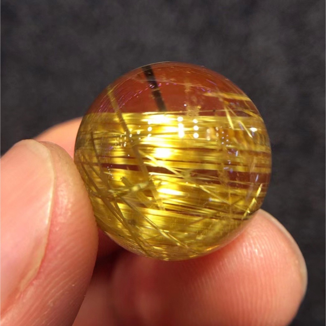 ⭐︎【天然】タイチンクオーツ 丸玉 17.9mm-