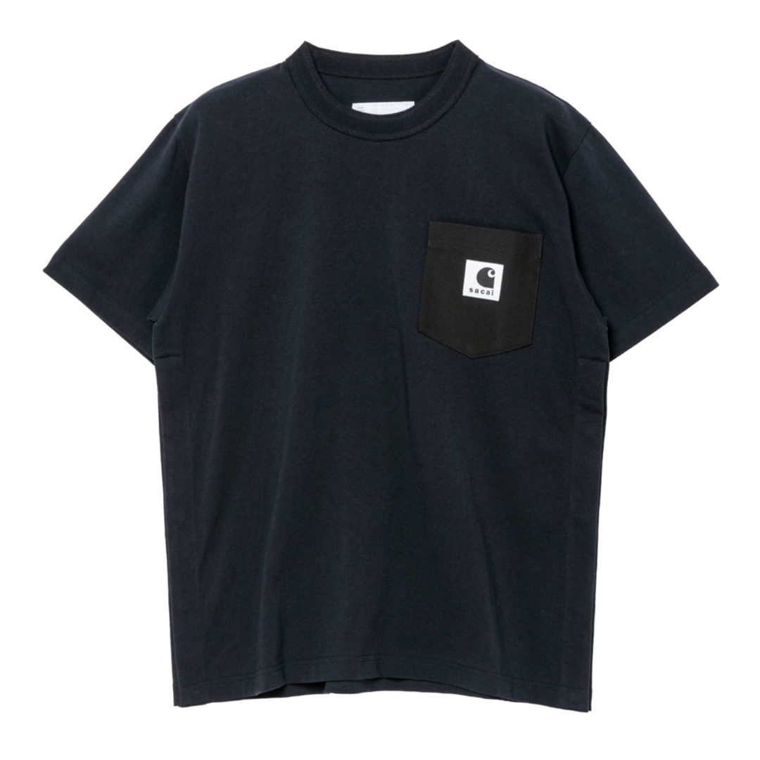 sacai × Carhartt Tシャツ サカイ カーハート ネイビー 紺 1