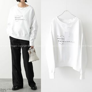 マルタンマルジェラ(Maison Martin Margiela)の【定価7.8万】メゾンマルジェラ フォントジェネレーター スウェット トレーナー(トレーナー/スウェット)