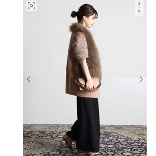 新品★VERMEIL par iena カシミヤファーショートジレ