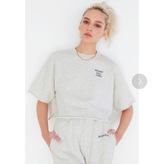 【新品】ALEXIA STAM ショートスリーブスウェット チャコール Tシャツ