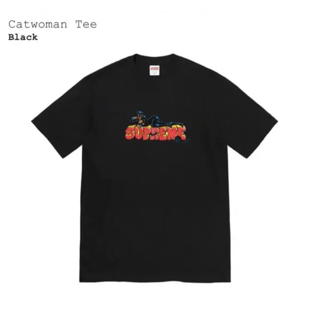 Supreme(シュプリーム)のシュプリーム　Catwoman Tee　黒L メンズのトップス(Tシャツ/カットソー(半袖/袖なし))の商品写真