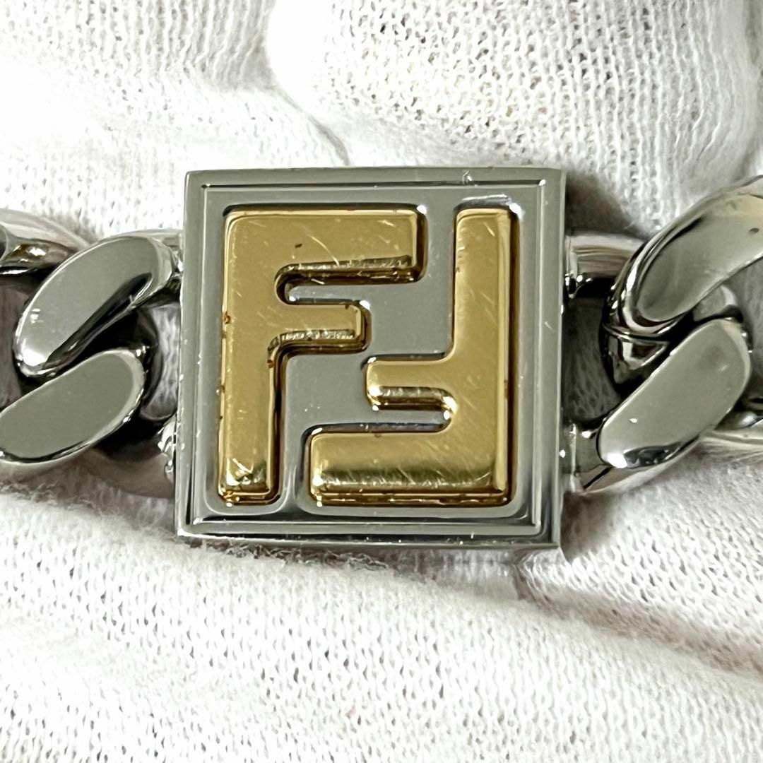 FENDI(フェンディ)の【人気】フェンディ　FENDI　メンズ　チェーン　ネックレス　ペンダント　FF メンズのアクセサリー(ネックレス)の商品写真