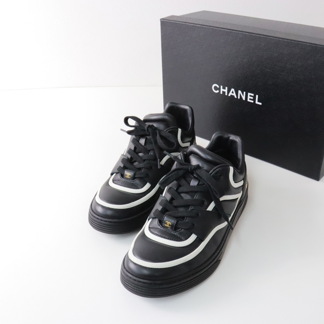 CHANEL - 美品 シャネル CHANEL 2019 G35063 バックロゴ ラムスキン