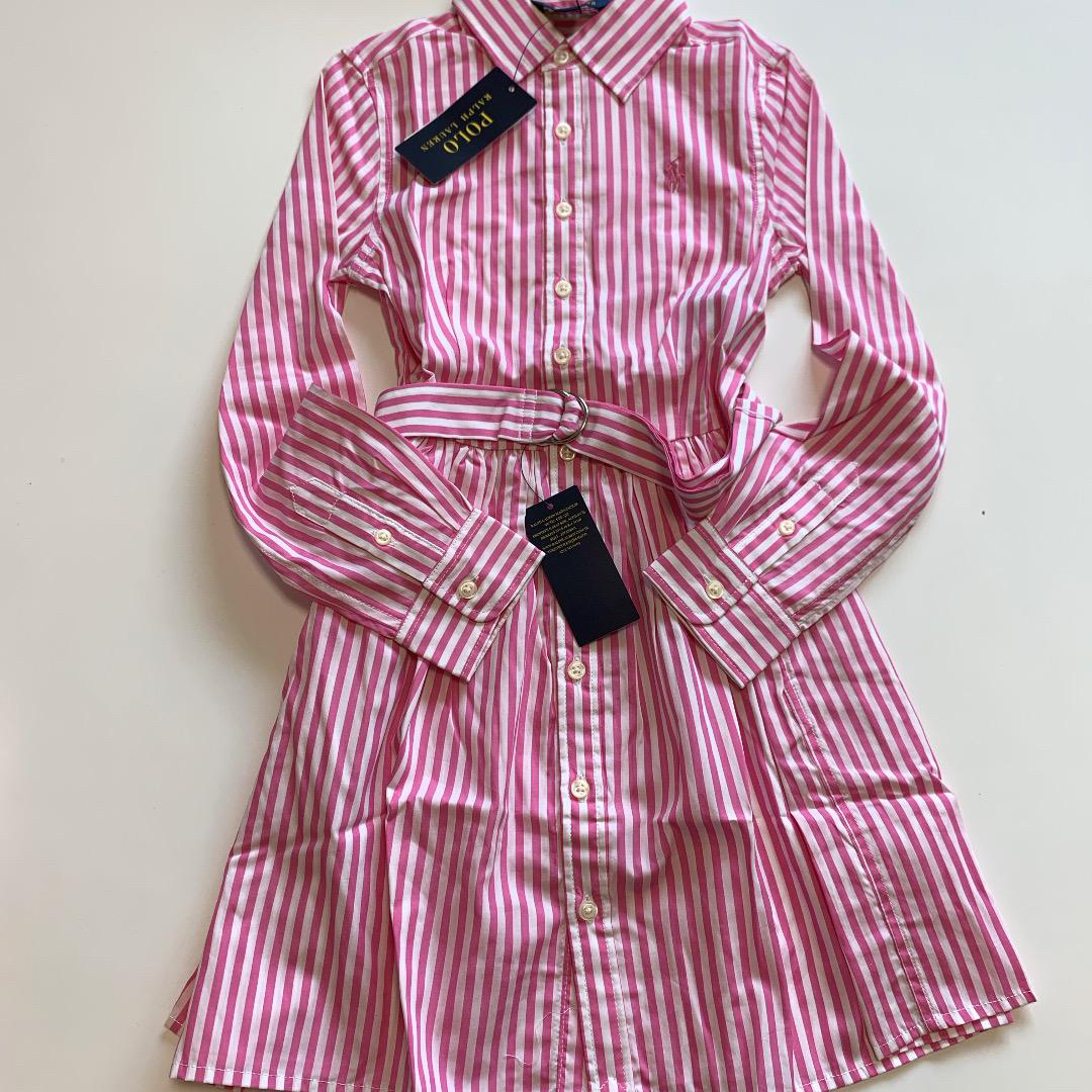 Ralph Lauren - 【新品】ラルフローレン ストライプ シャツ ワンピース ...