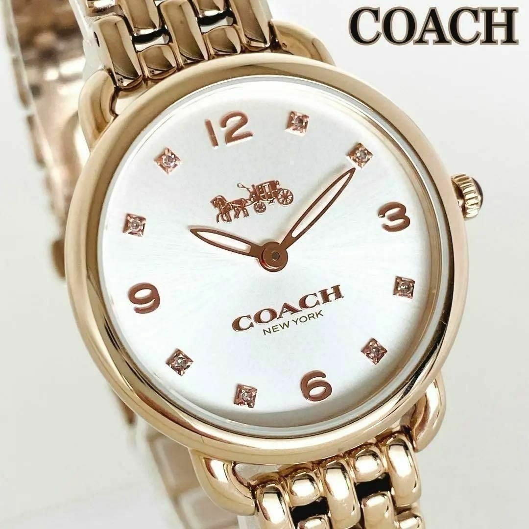 COACH - 新品COACHコーチ レディース腕時計クォーツ ローズゴールド