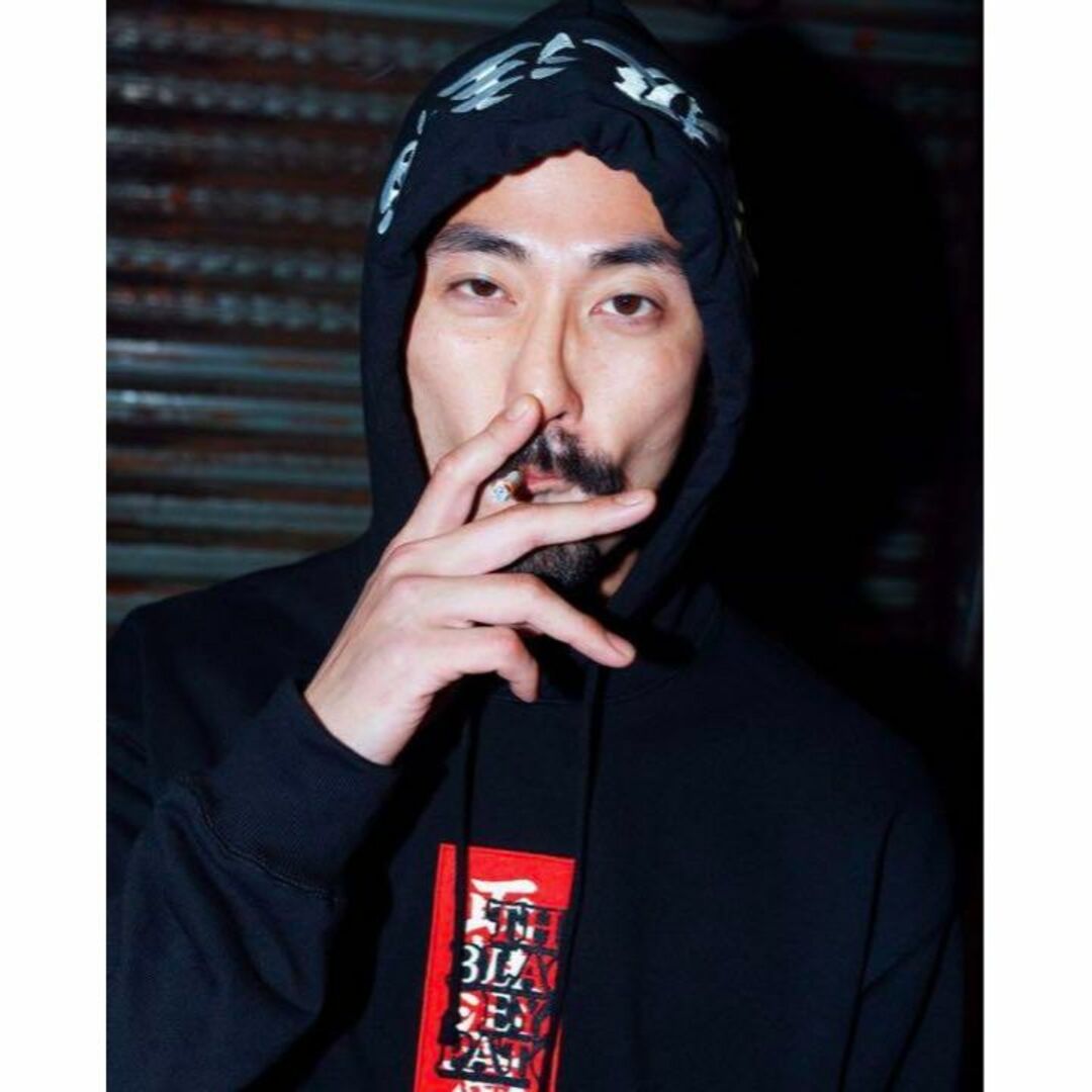 XL　Black Eye Patch 取扱注意　パーカー　黒 jin dogg メンズのトップス(パーカー)の商品写真