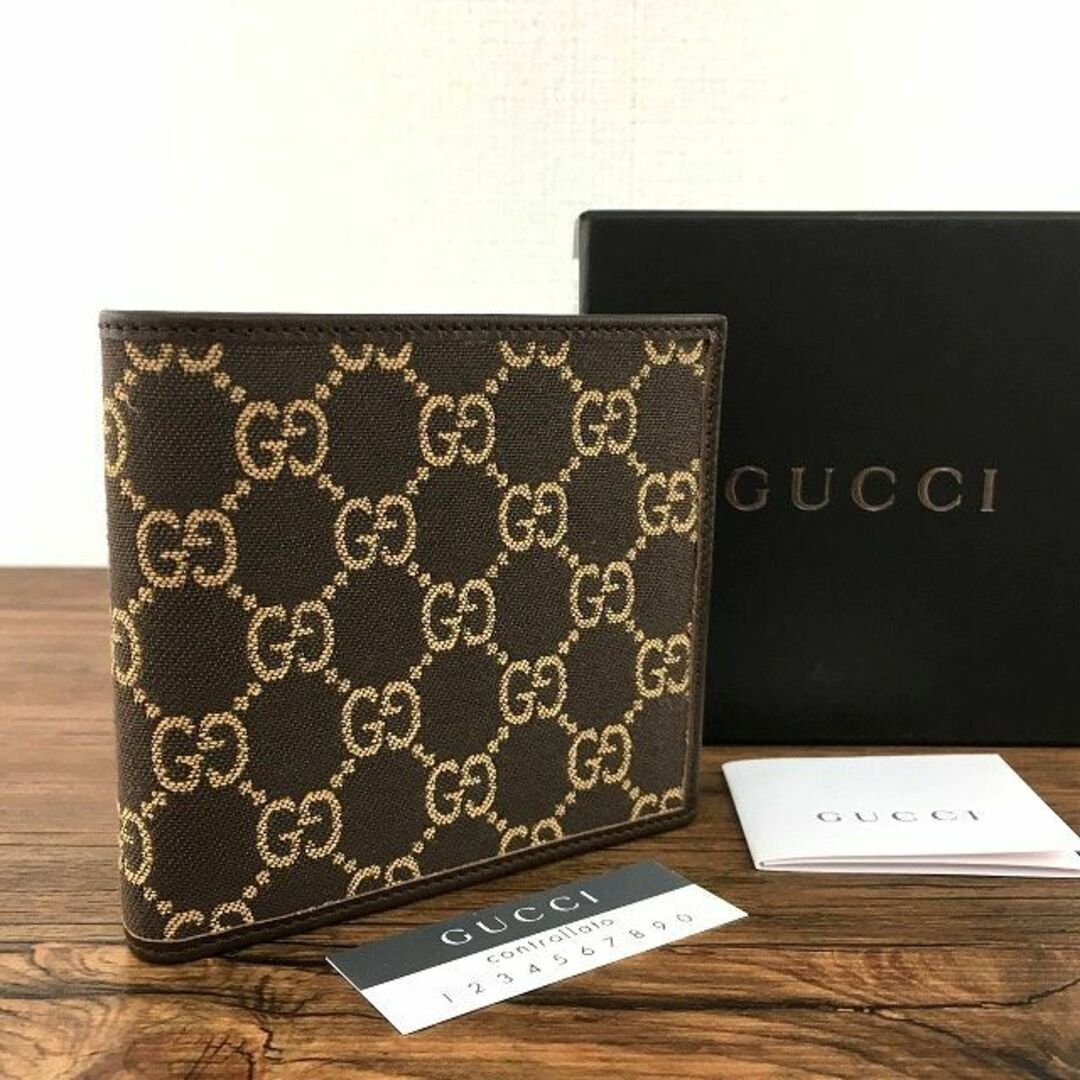 ️ 極美品‼️グッチGUCCI 財布 二つ折り財布 GGキャンバス-