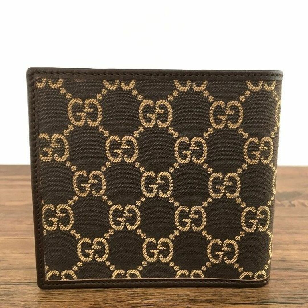 Gucci - 極美品 GUCCI 二つ折り財布 GGキャンバス 132の通販 by old