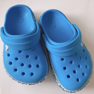 クロックス(crocs)のクロックス ベビー　Size 11cm 青色  ベビー靴　靴　クロックス(サンダル)