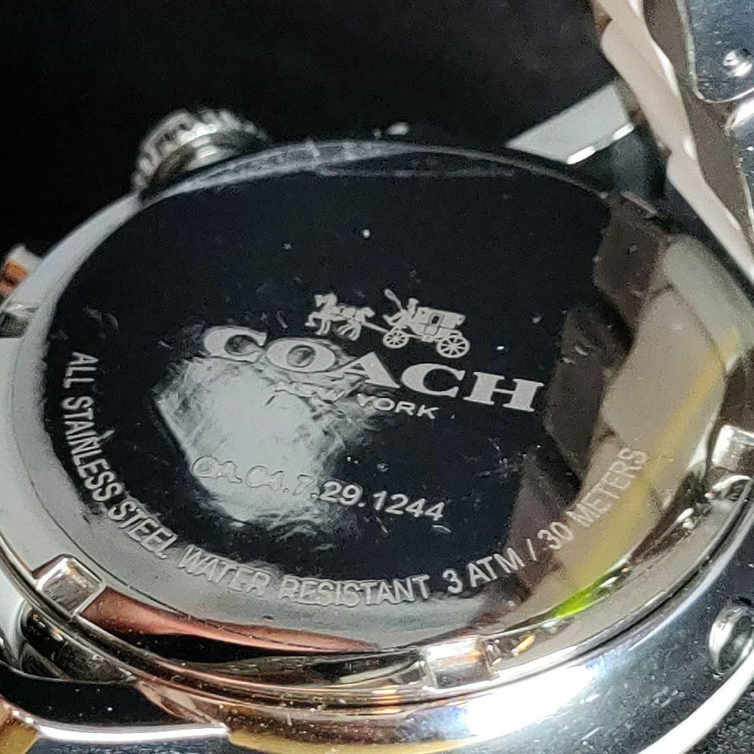 【COACH】展示品特価/コーチ/レディース腕時計/かわいい/シルバーホワイト/