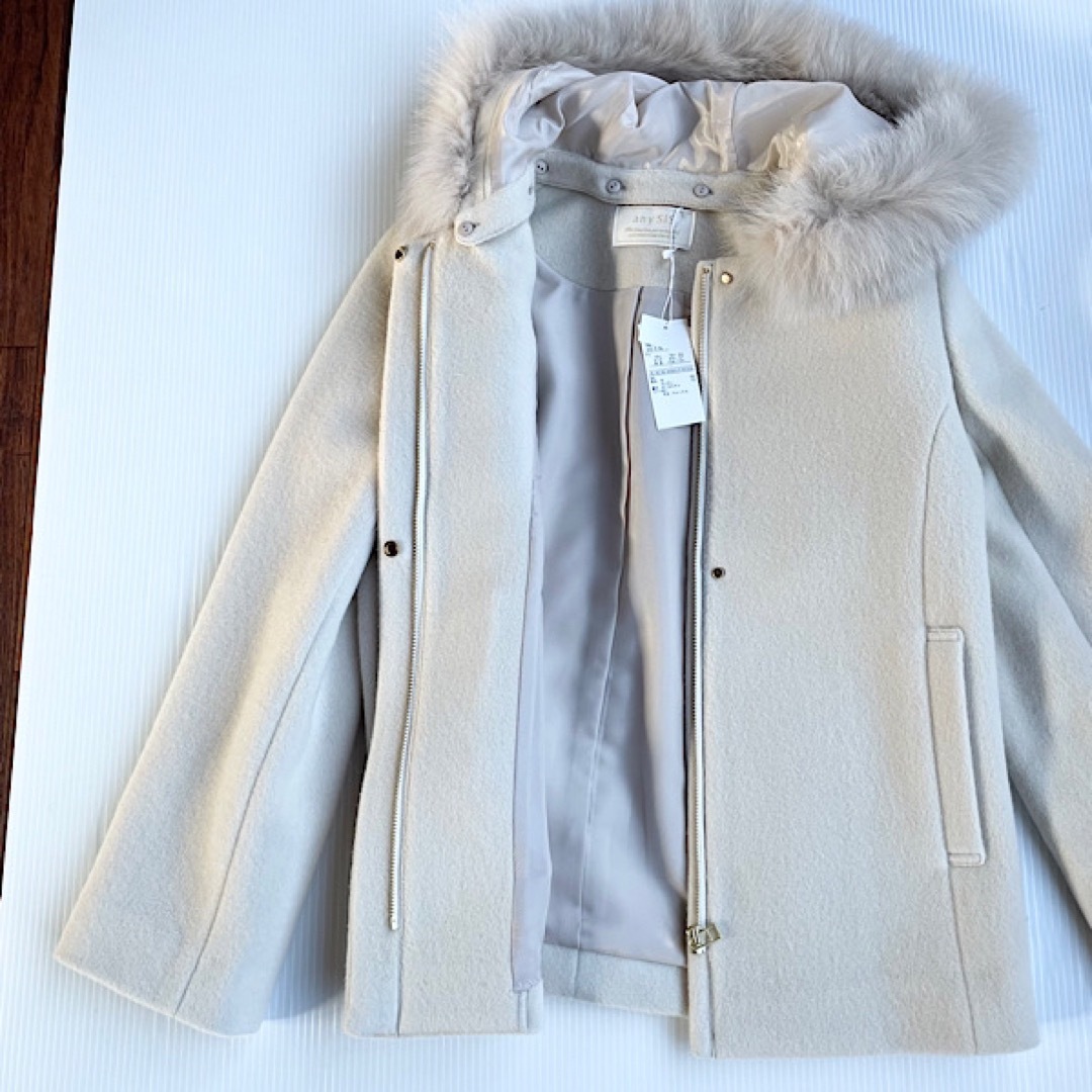 anySiS(エニィスィス)の新品　any SiS スーペリアファインウールモッサ　ショート　コート　1 レディースのジャケット/アウター(ブルゾン)の商品写真