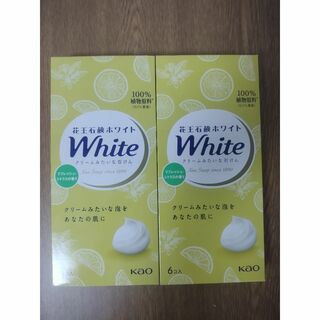 花王石鹸ホワイト　リフレッシュ・シトラスの香り　85g×6個×2箱(ボディソープ/石鹸)