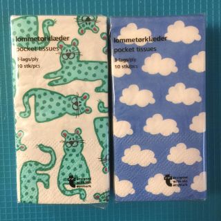 フライングタイガーコペンハーゲン(Flying Tiger Copenhagen)のフライングタイガー ポケットティッシュ×2 雲&動物(その他)