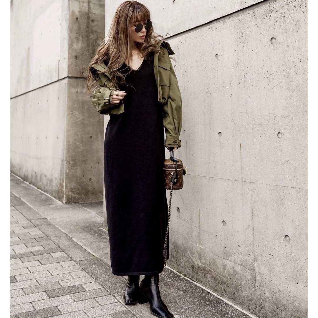 着用一回のみ!glam lips Knit set-up BLACK