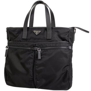 プラダ(PRADA)のプラダ ロゴ プレート トートバッグ レディース 【中古】(トートバッグ)