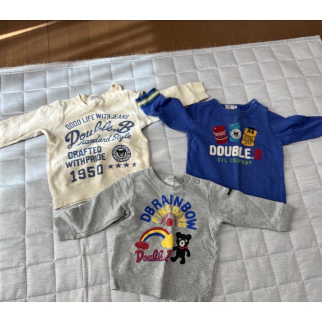 ダブルビー トレーナー 3枚 90サイズ | フリマアプリ ラクマ