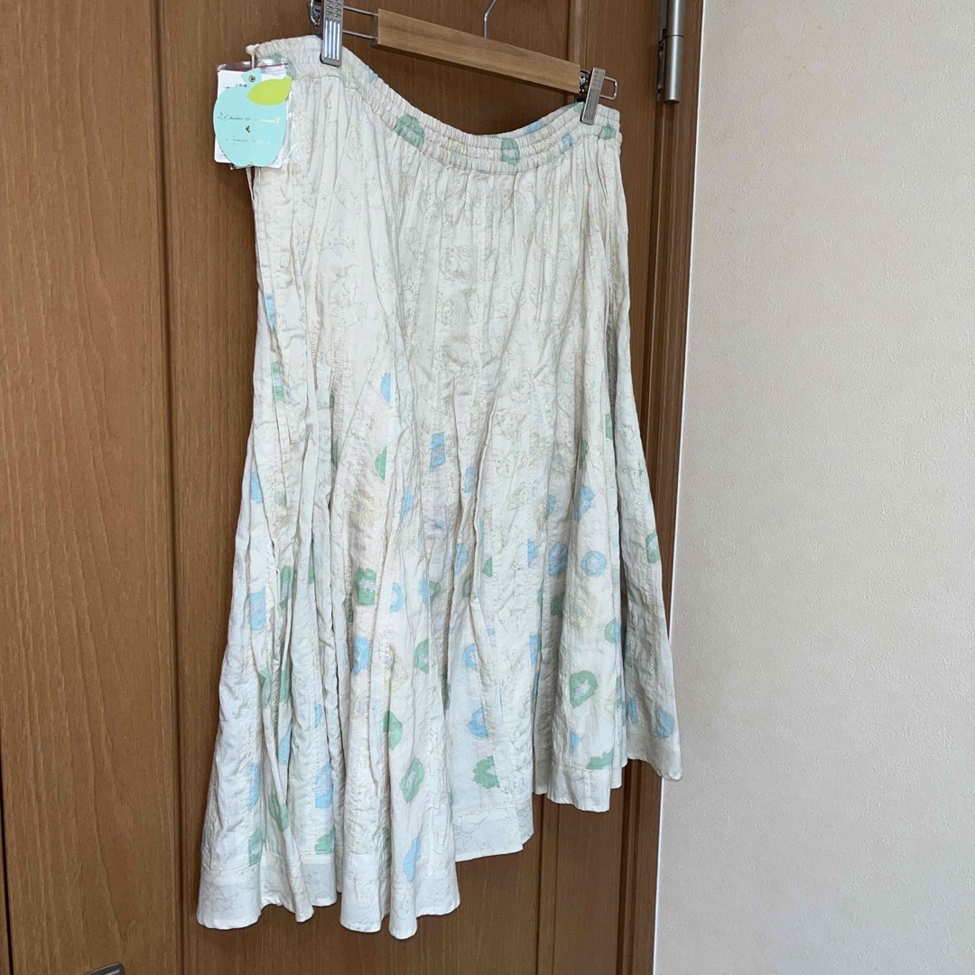 新品タグ付」franchelippee うさぎ柄ひざ丈スカート - ひざ丈スカート