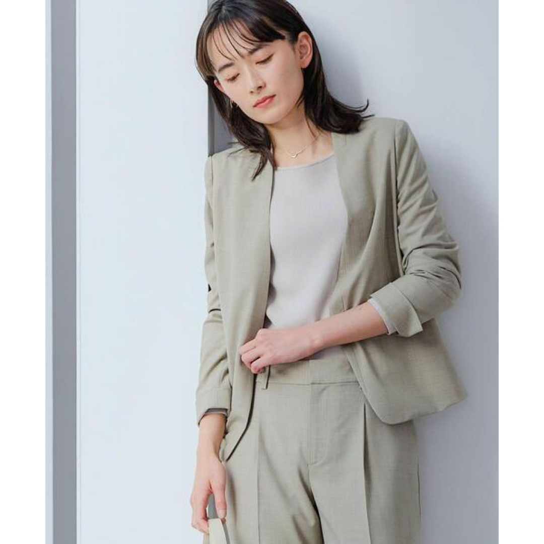 green label relaxing スーツ セットアップ カチリラ ライム