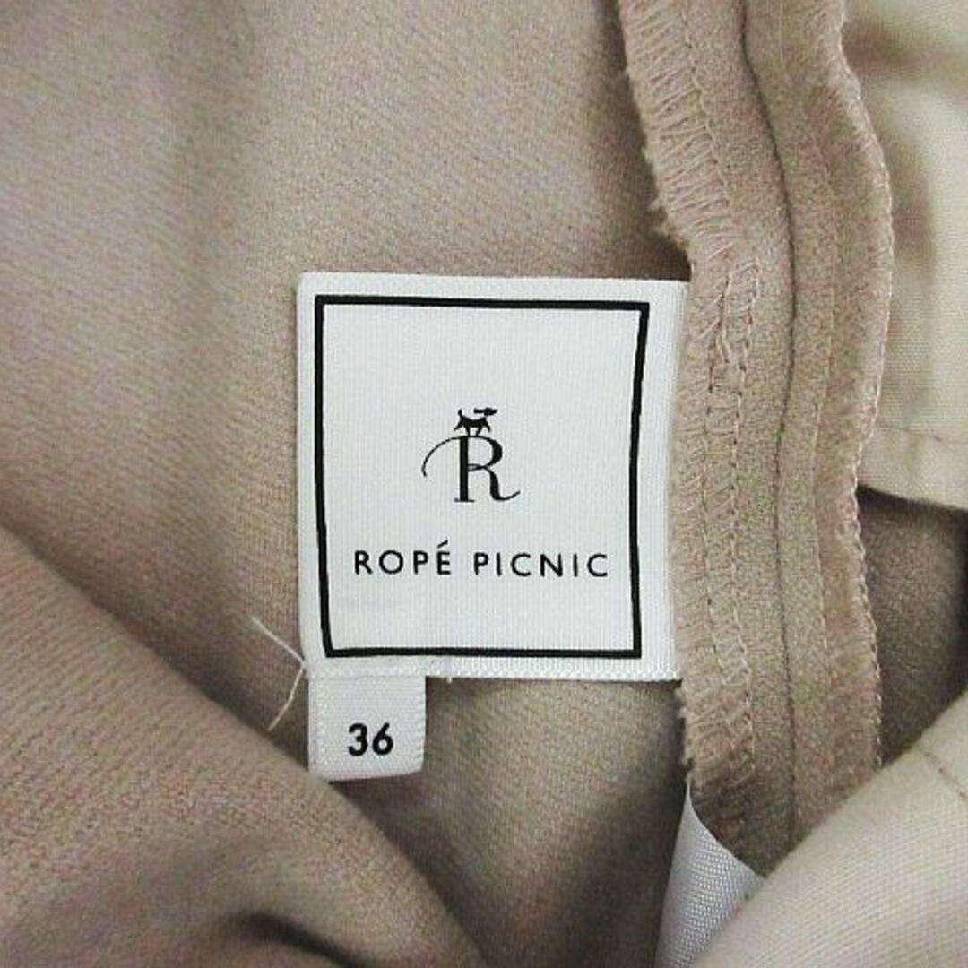 Rope' Picnic(ロペピクニック)のロペピクニック パンツ テーパード ワンタック ストレッチ 36 ベージュ レディースのパンツ(その他)の商品写真