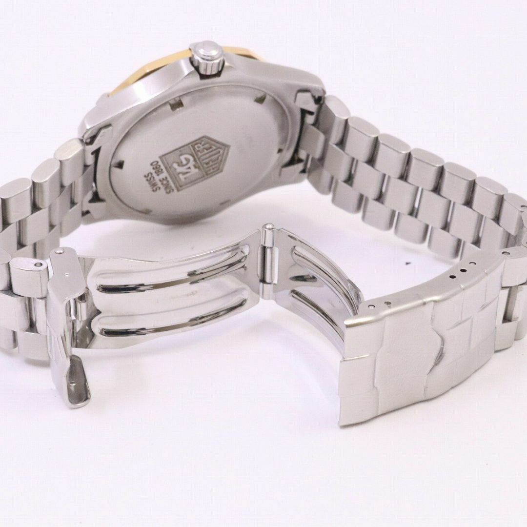 タグホイヤー エクスクルーシブ クォーツ メンズ 腕時計 PG色ベゼル グレー文字盤 純正SSベルト WN1151