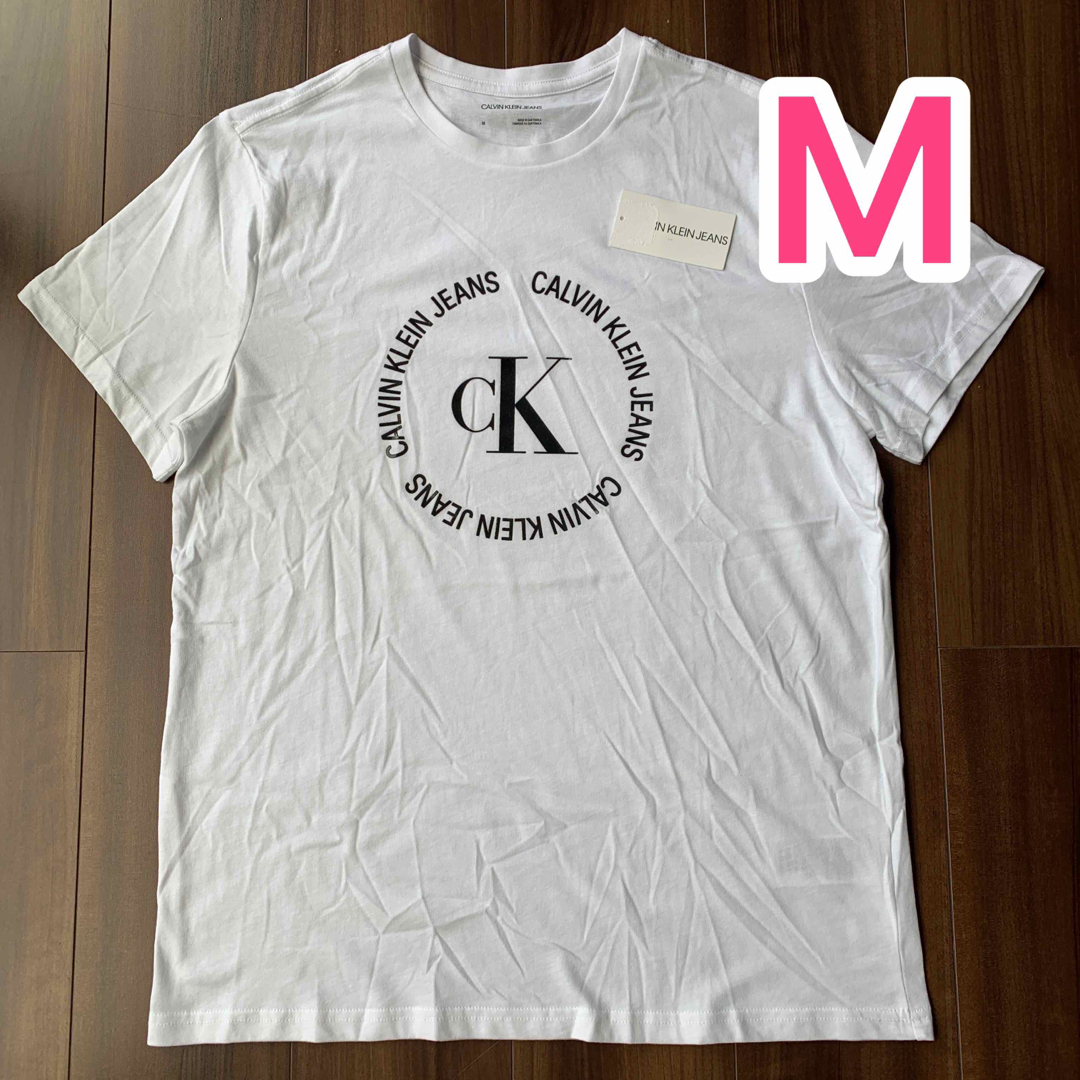 Calvin Klein(カルバンクライン)の【新品】カルバンクライン Calvin Klein Tシャツ 白 メンズM メンズのトップス(Tシャツ/カットソー(半袖/袖なし))の商品写真