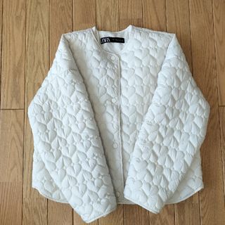 ザラ(ZARA)のZARA ハートキルティングジャケット(ノーカラージャケット)