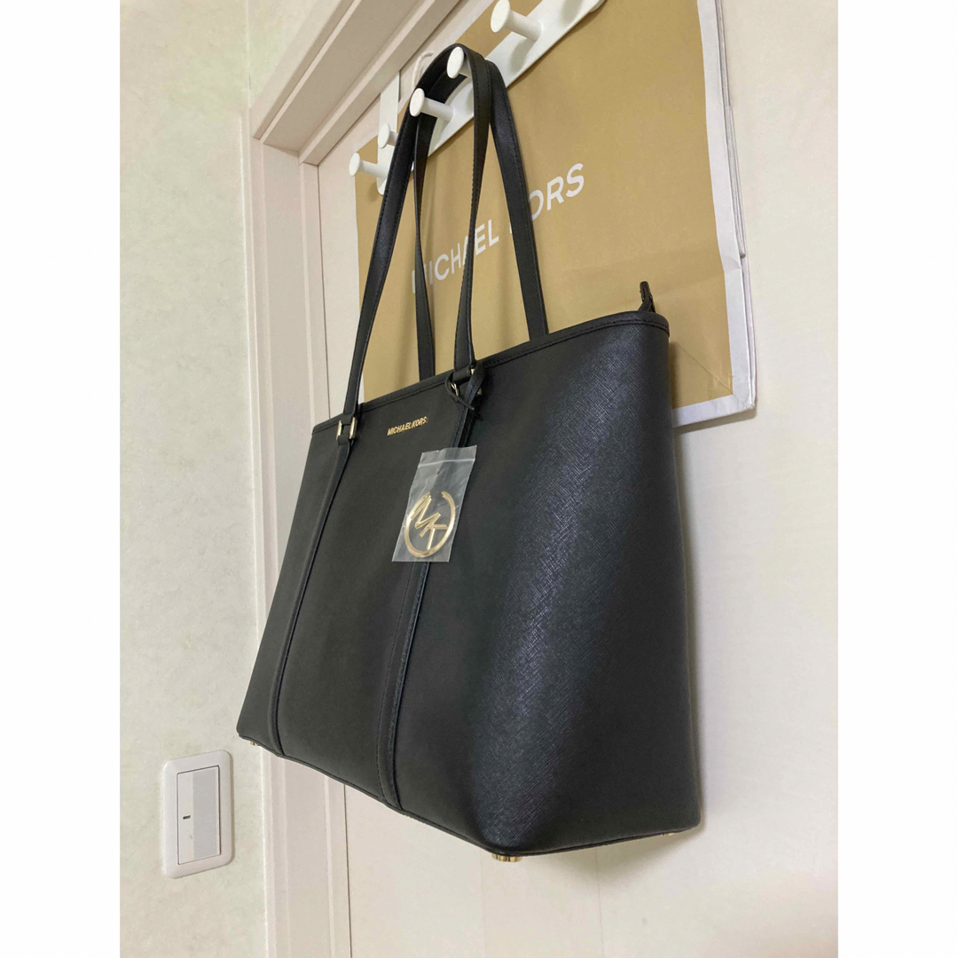 Michael Kors - 新品未使用マイケルコース 黒革ショルダートートバッグ