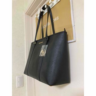 Michael Kors - 新品未使用マイケルコース 黒革ショルダートートバッグ