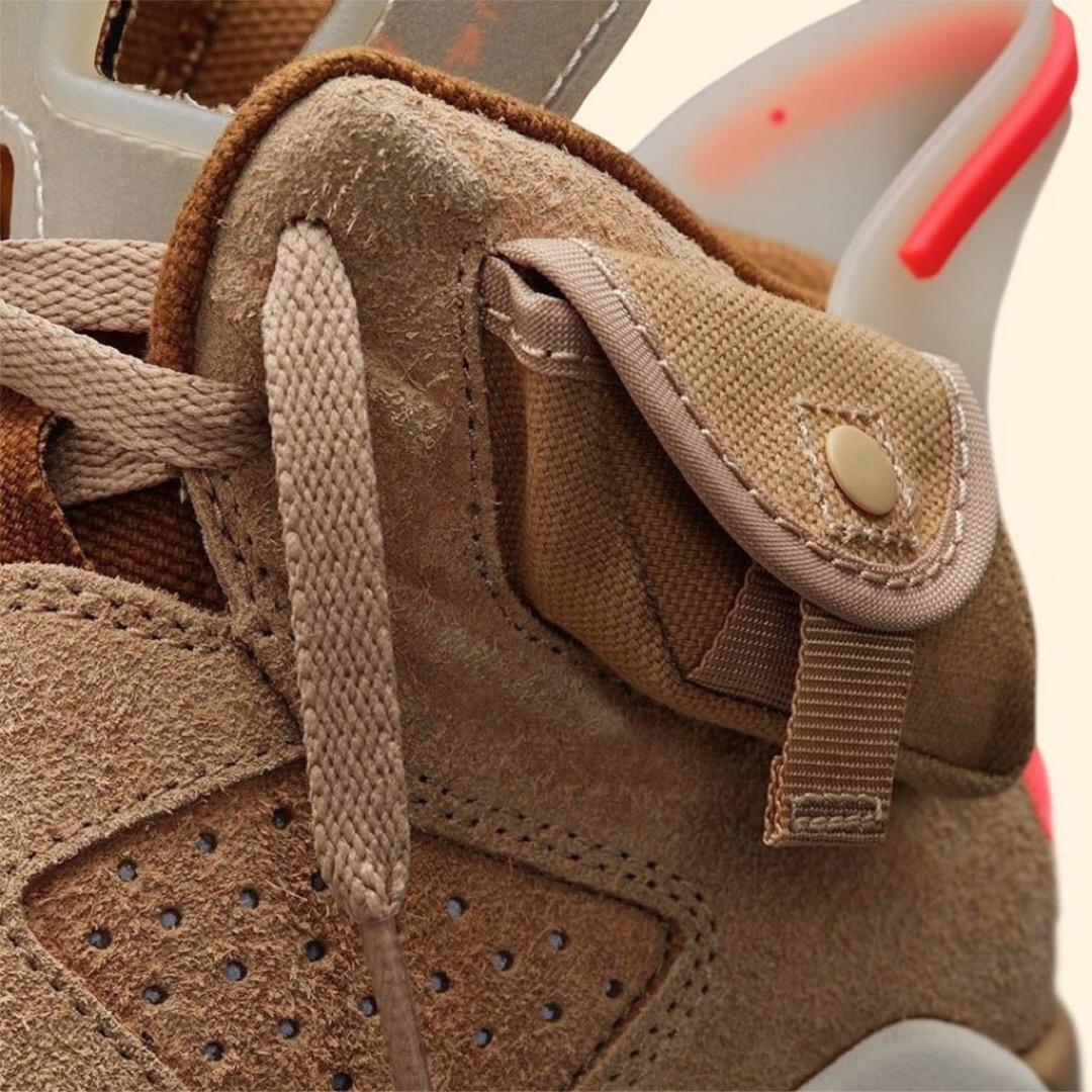 NIKE(ナイキ)のTravis Scott Nike Air Jordan 6 Khaki US6 メンズの靴/シューズ(スニーカー)の商品写真