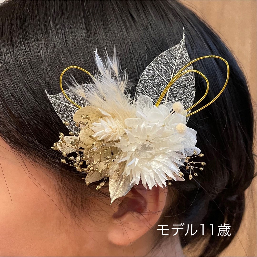 ヘアクリップ　7  七五三　髪飾り　前撮り キッズ/ベビー/マタニティのこども用ファッション小物(その他)の商品写真