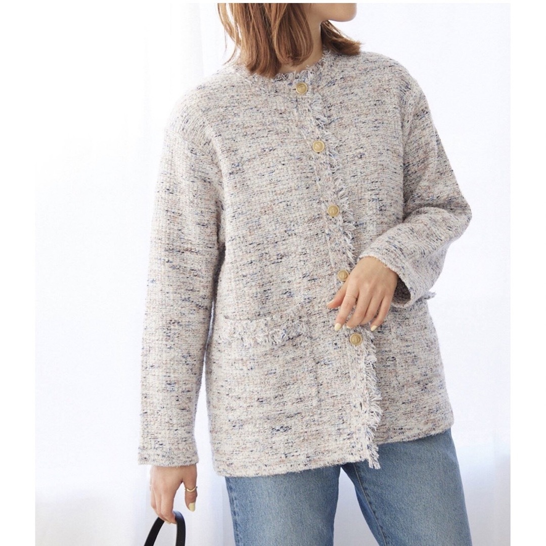 JOURNAL STANDARD relume - サマーツイードニットジャケットの JOURNAL STANDARD relume - サマーツイードニットジャケットの
