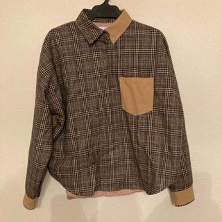 アメリヴィンテージ(Ameri VINTAGE)のameri vintage ウールチェックシャツ　ビックポケット(シャツ/ブラウス(長袖/七分))