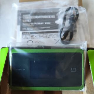 エヌイーシー(NEC)のUQ WiMAX2+ Speed Wi-Fi NEXT WX06ライムグリーン(PC周辺機器)