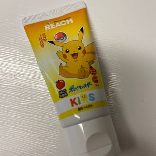 ポケモン(ポケモン)のリーチキッズ　ピカチュウ　歯磨き粉　60g りんご味(歯ブラシ/歯みがき用品)