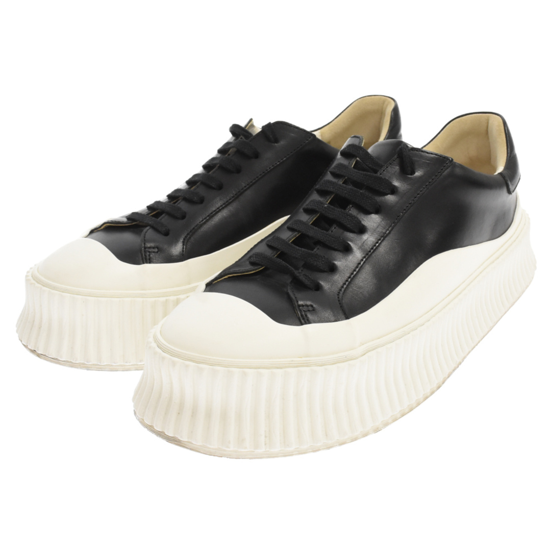 JIL SANDER ジルサンダー 20SS Leather Sneaker レザー ラバーソールローカットスニーカー ブラック/ホワイト JI32535A 2