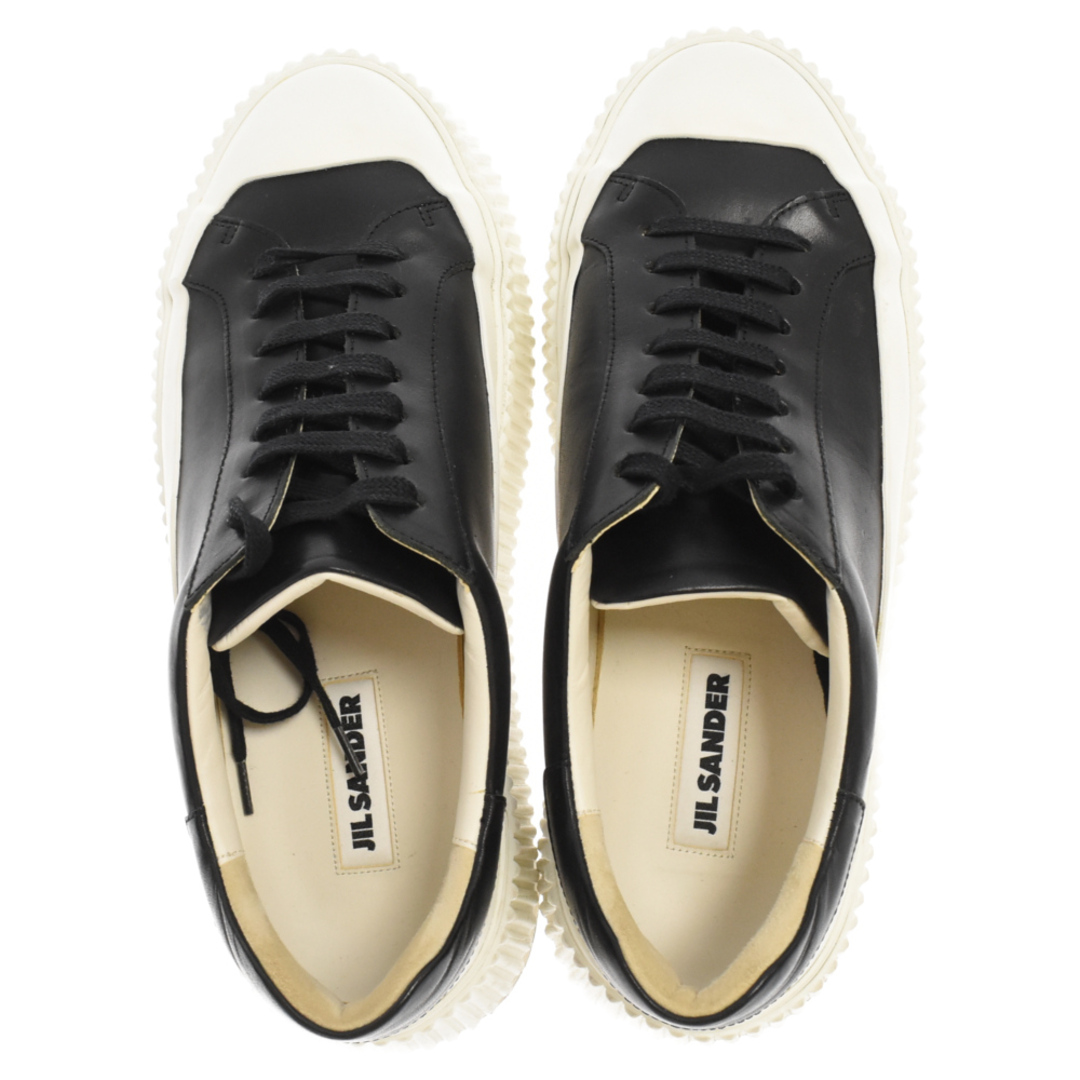 JIL SANDER ジルサンダー 20SS Leather Sneaker レザー ラバーソールローカットスニーカー ブラック/ホワイト JI32535A 4