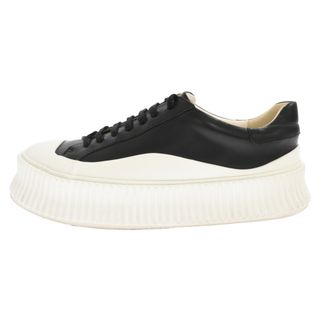 ジルサンダー(Jil Sander)のJIL SANDER ジルサンダー 20SS Leather Sneaker レザー ラバーソールローカットスニーカー ブラック/ホワイト JI32535A(スニーカー)